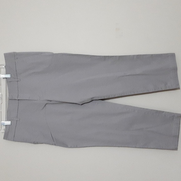 Kut Gray Cropped Pants Trouser 12 Casual Vacation Resort Stretch Beach Retro Y2k - Picture 12 of 13